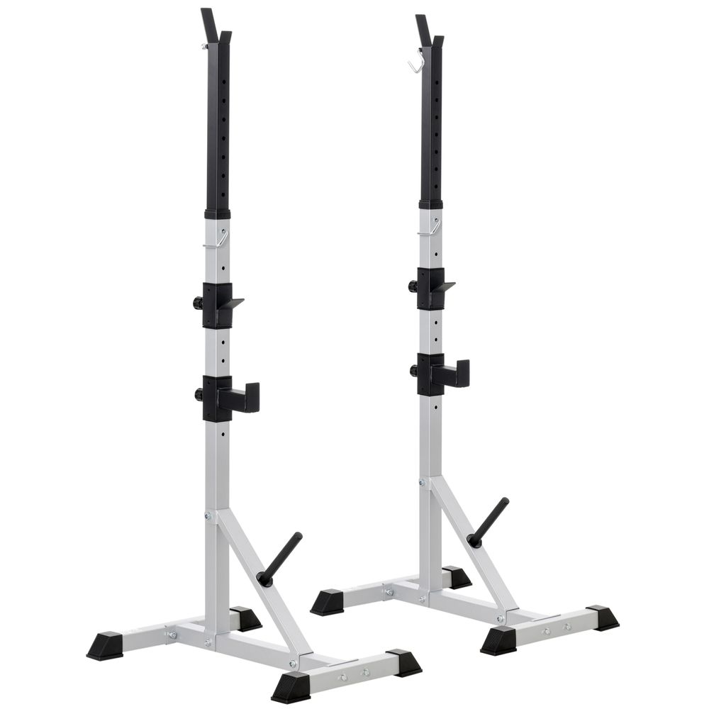 Barbell Squat Stand in White