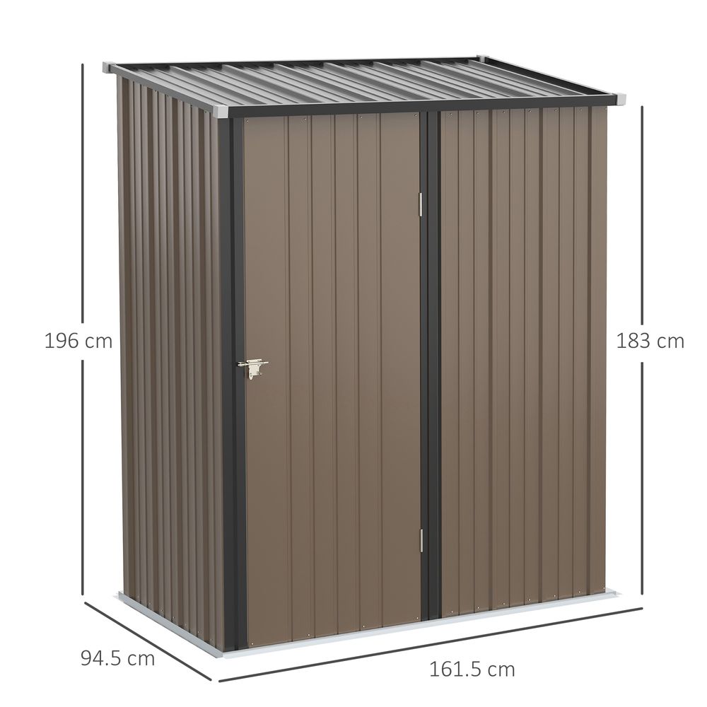 Garden Storage Shed with Lockable Door