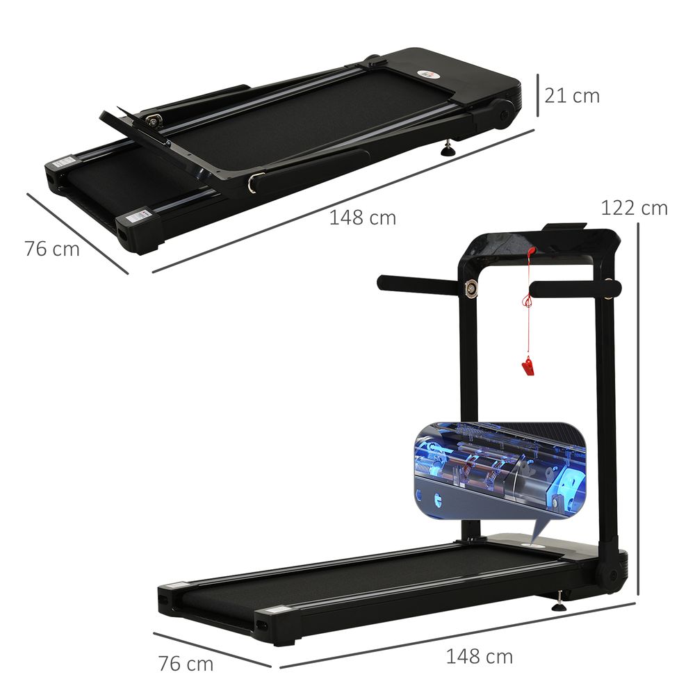 Electric Treadmill Foldable 1.85HP