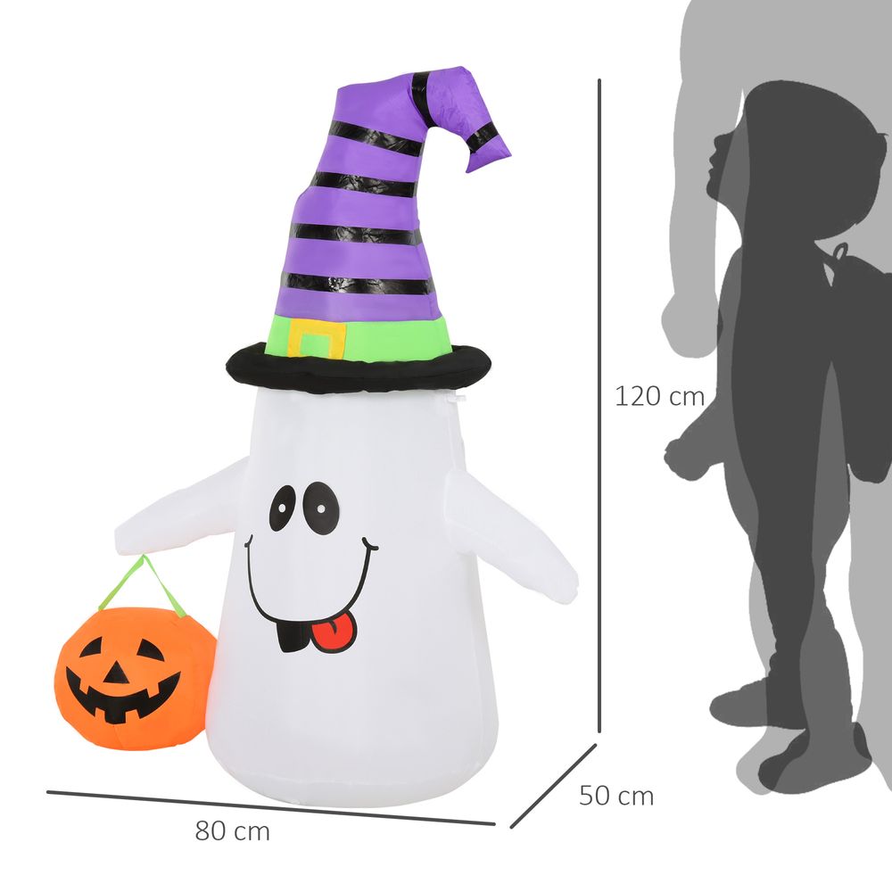 Witch Ghost 1.2m Inflatable Halloween LED Weather-Resistant