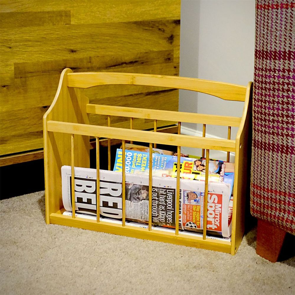 Magazine and Newspaper Holder Bamboo