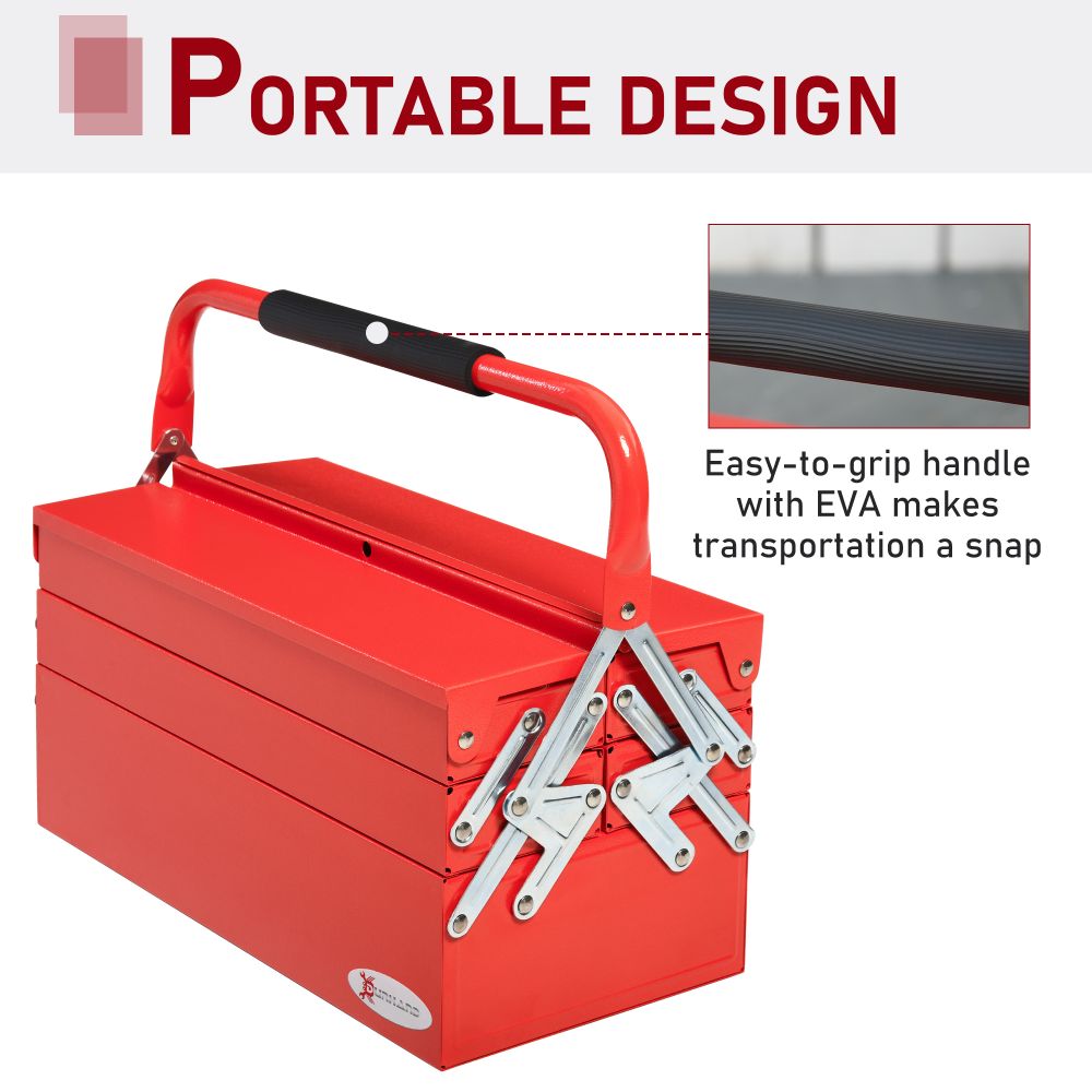 Red Metal Tool Box