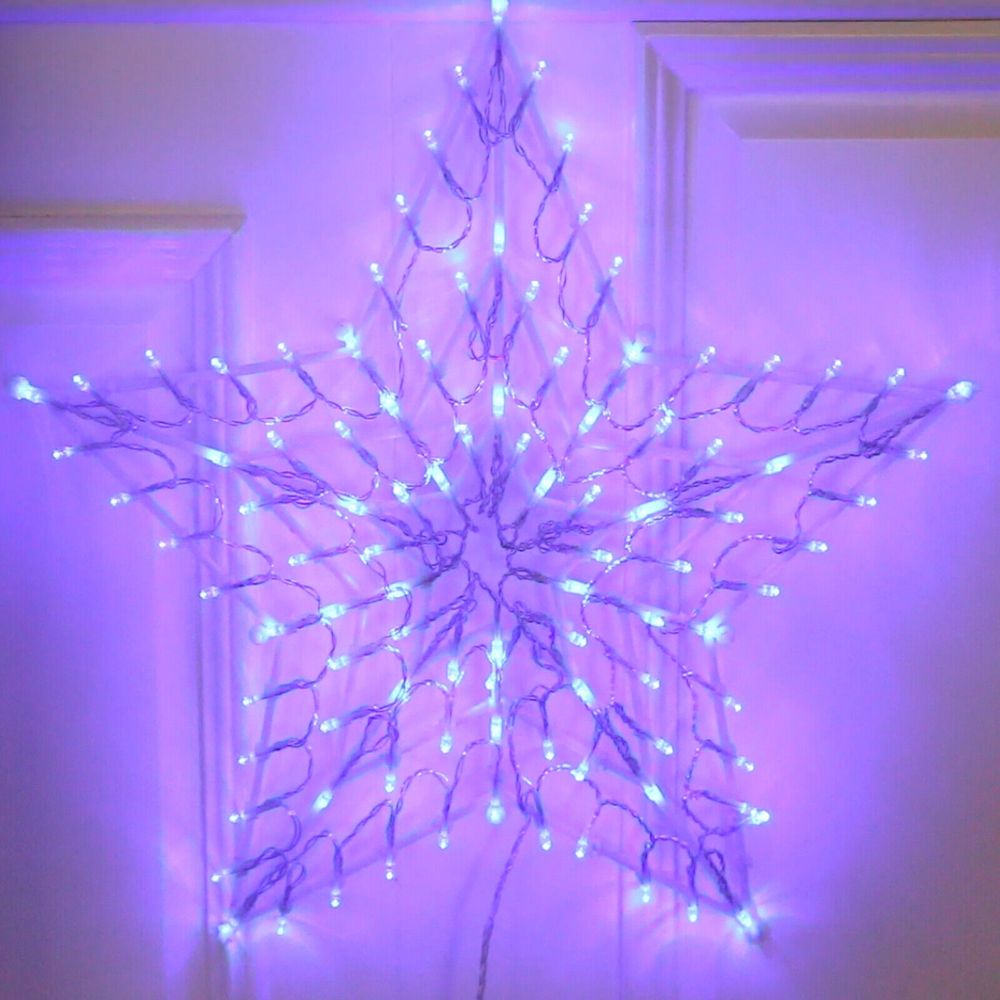 LED Christmas Star Decoration Blue Light