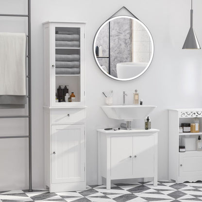 White Bathroom Storage Cabinet