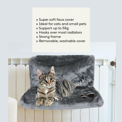 Grey Cat Radiator Bed