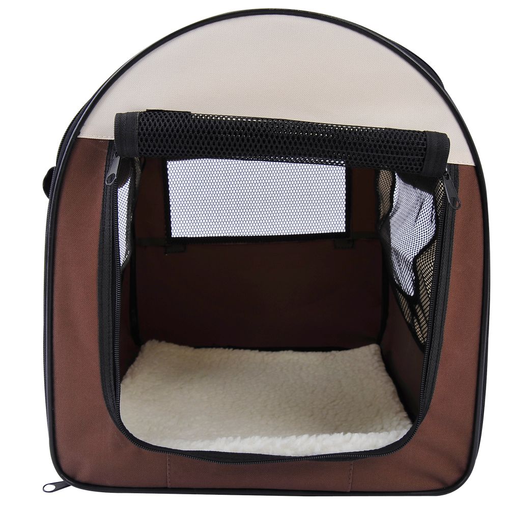 Small Soft Travel Carrier in Brown