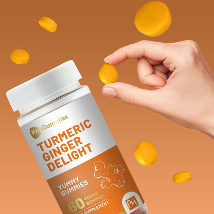 60 Pro Vegan Turmeric and Ginger Gummies