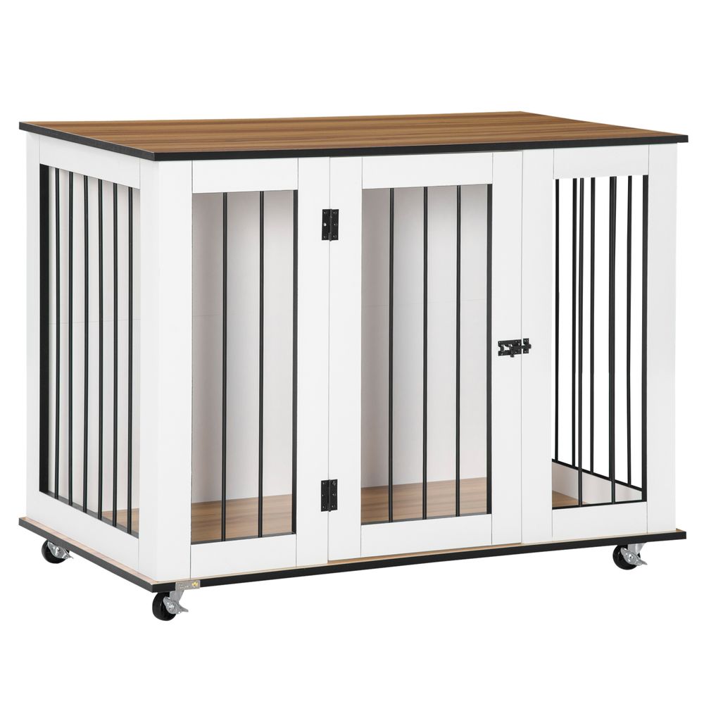 Crate End Table Large Dogs Lockable Door