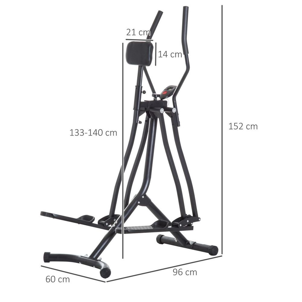 Cross Trainer for Home Gym in Black