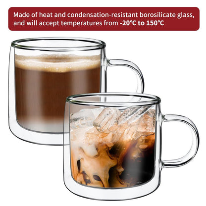 Copa Barware Glasses Dual-Walled x2