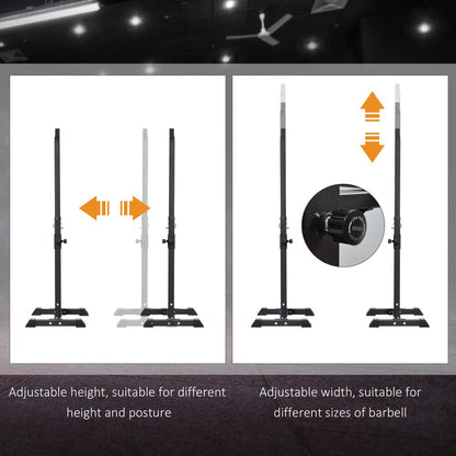 Barbell Squat Stand with Weight Stand