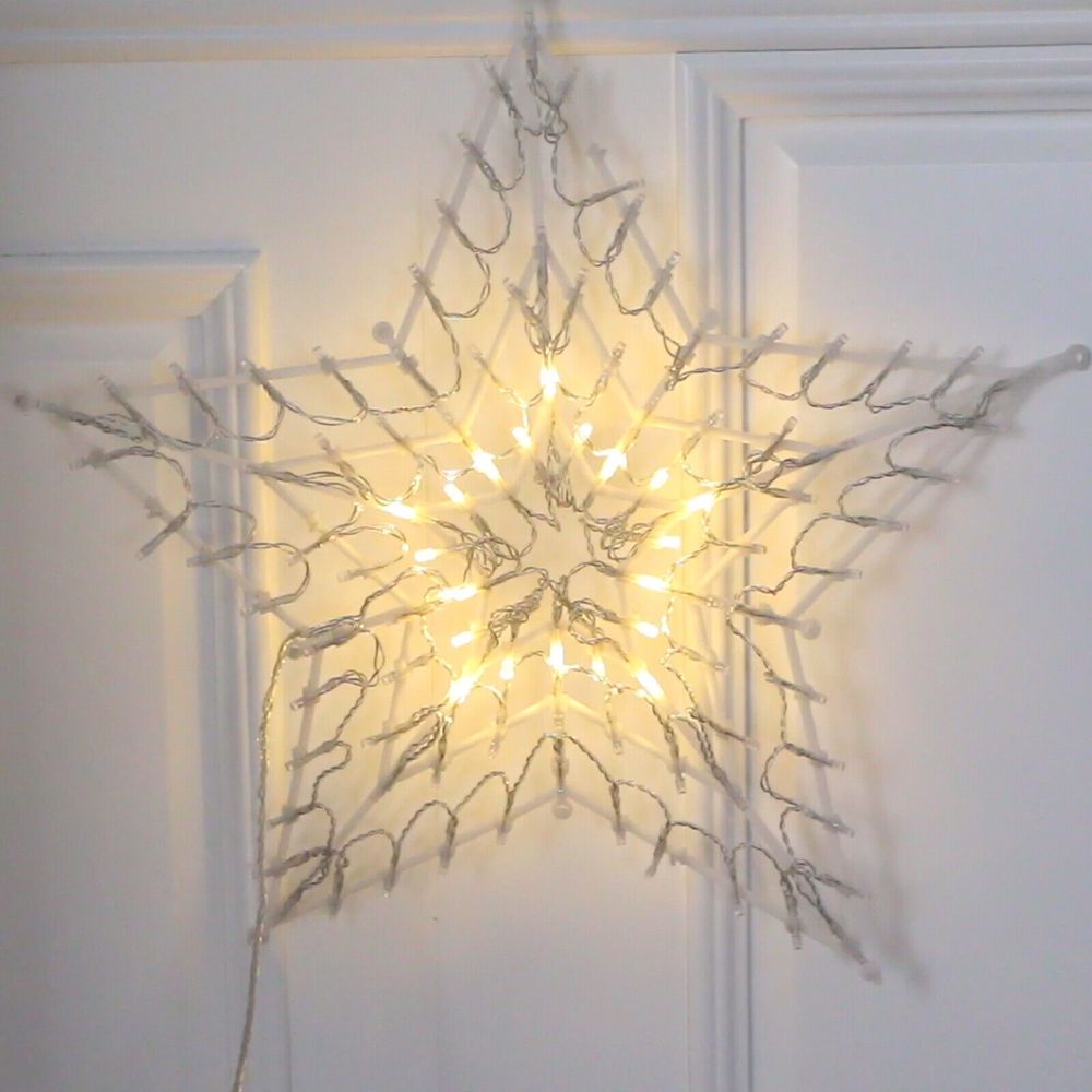 LED Christmas Star Decoration White Light