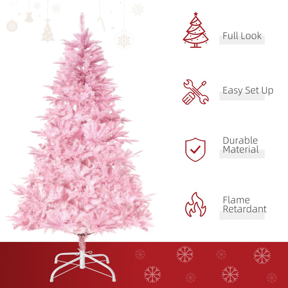 Pink Artificial Christmas Tree 6ft