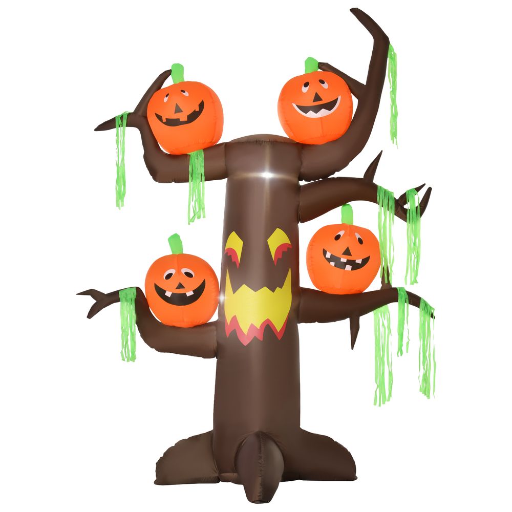 LED Inflatable Ghost Tree with Pumpkins 2.4m