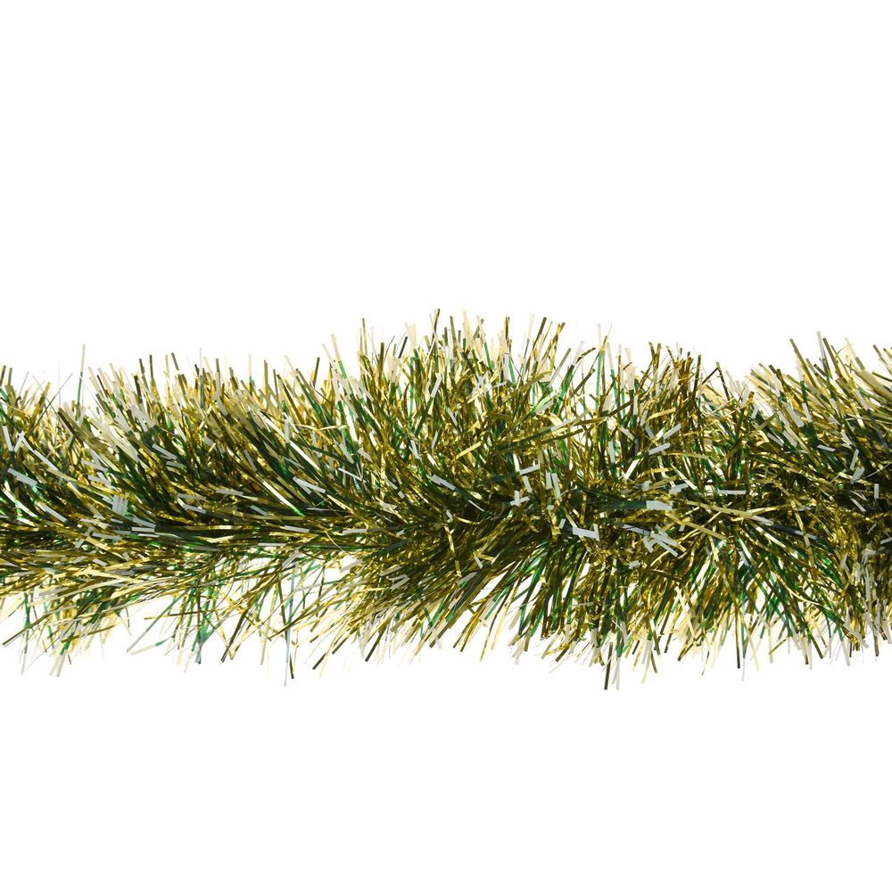 Tipped Tinsel Garland 2m Gold