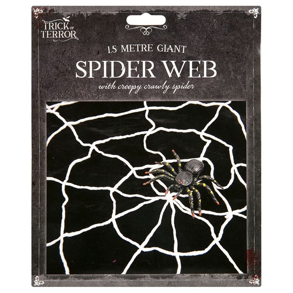 Spooky Spider Web Large Spider 1.5M Wide