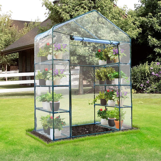 Walk in Portable Greenhouse with 4 Tiers