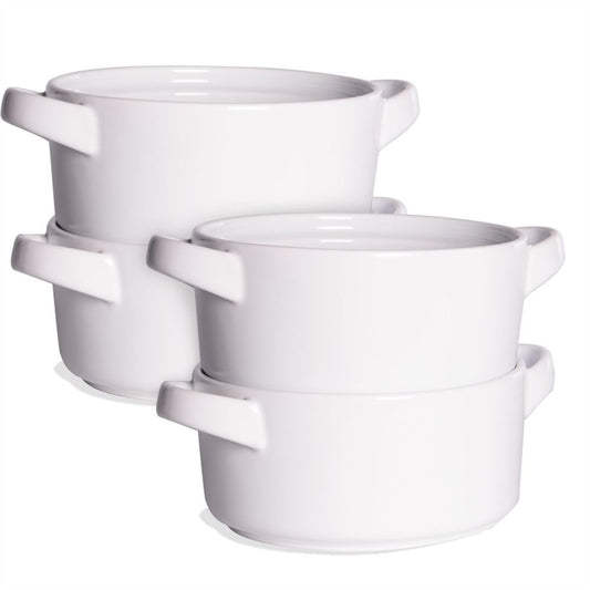 Soup Bowls With Handles x4