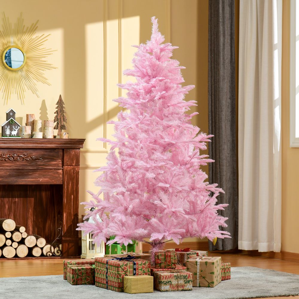 Pink Artificial Christmas Tree 6ft