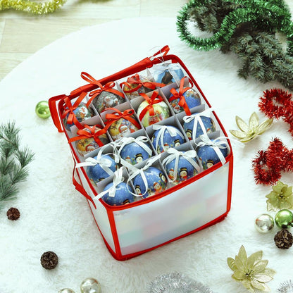 Christmas Bauble Decorations Storage Box with Handle