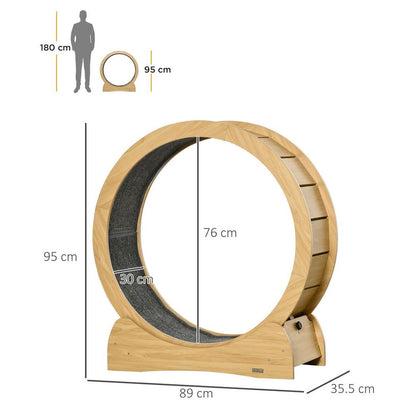 Wooden Cat Exercise Wheel