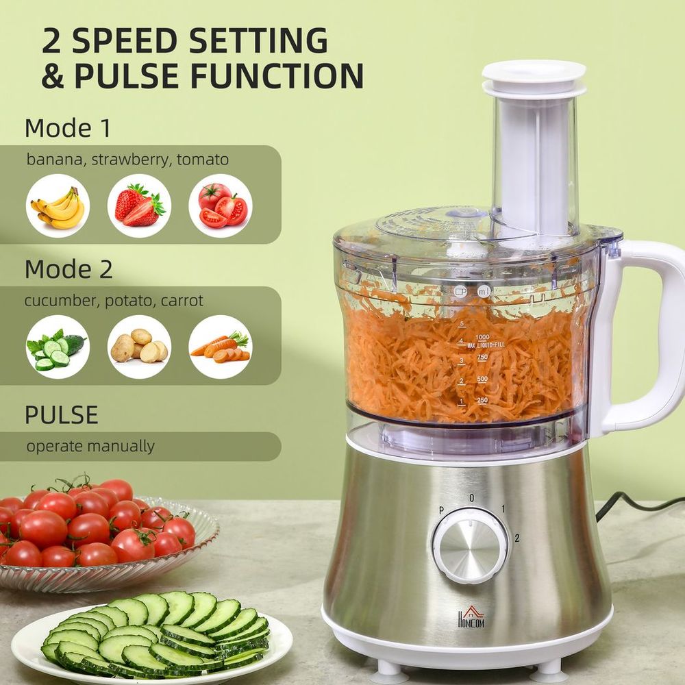 Power Food Processor with 1L Bowl