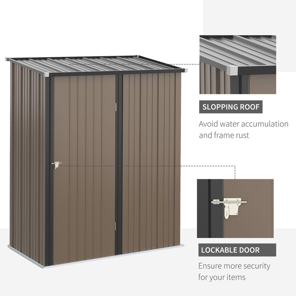 Garden Storage Shed with Lockable Door