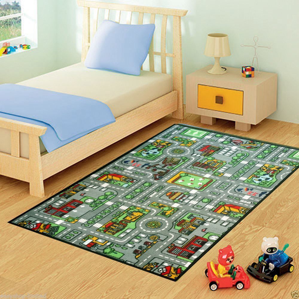 Kids Playtime Village Road Rug