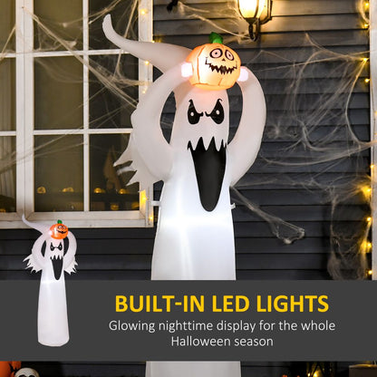 Inflatable 6FT 1.8m Ghost & Pumpkin Halloween LED