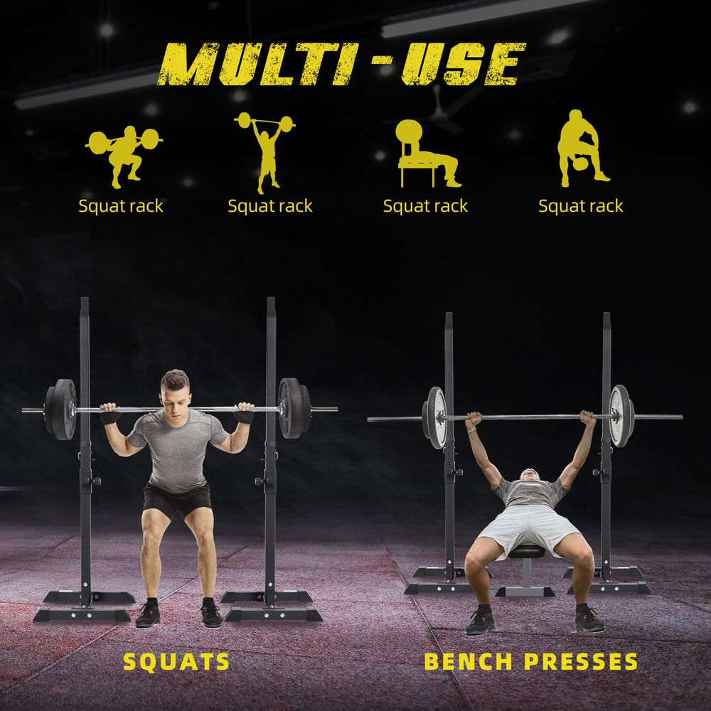 Barbell Squat Stand with Weight Stand