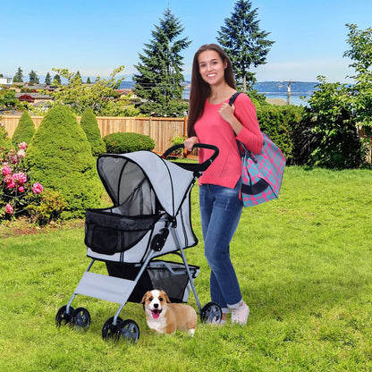 Pet Stroller Grey