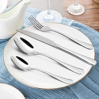 Flatware Cutlery Dinner Set Stainless Steel x24