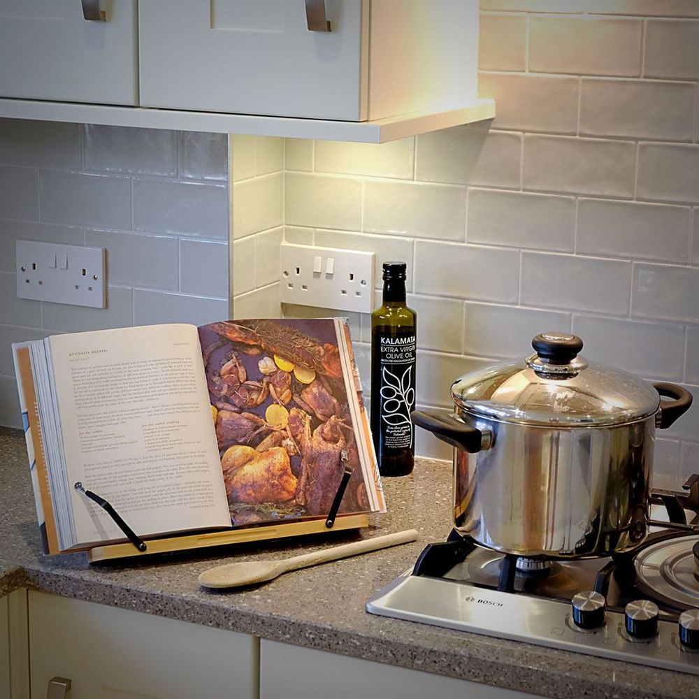 Bamboo Cookbook Stand