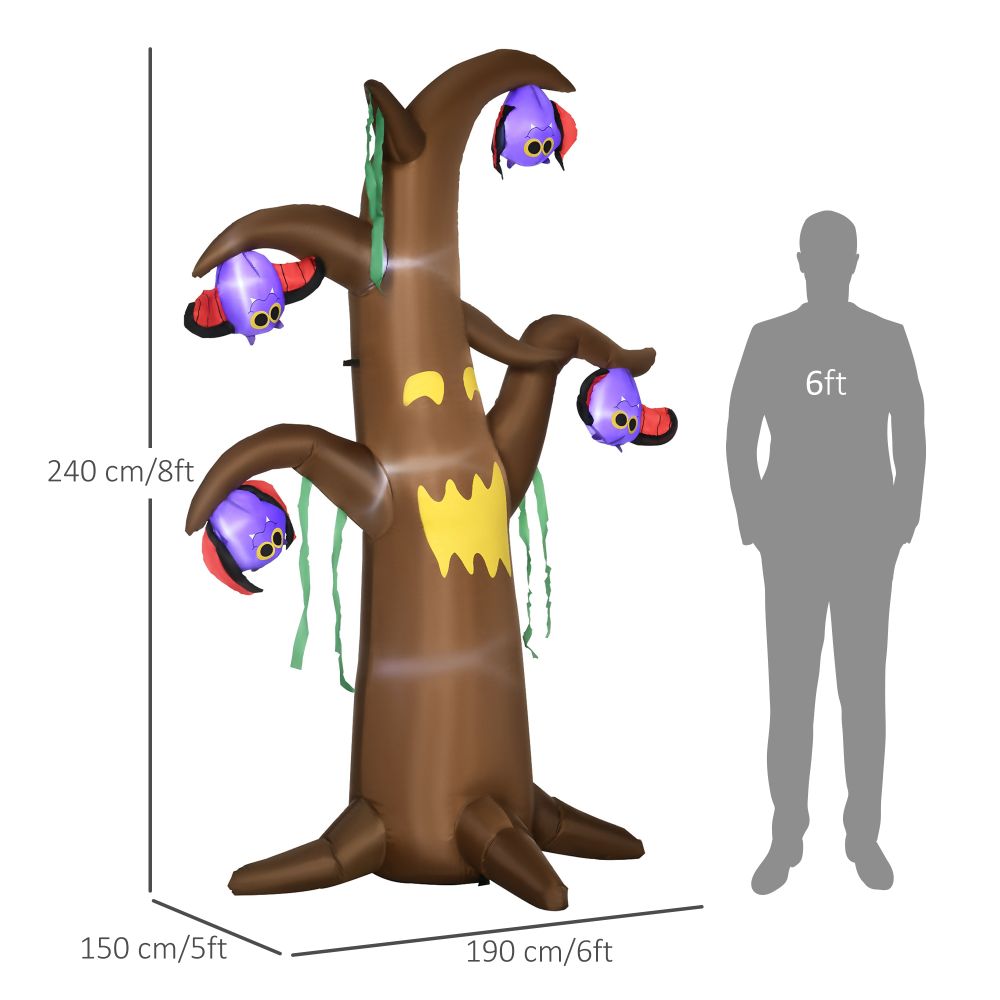 Inflatable Halloween Haunted Tree with Bats