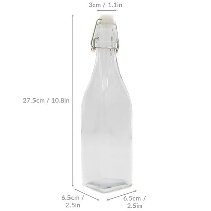 500ml Clip Top Bottles x6