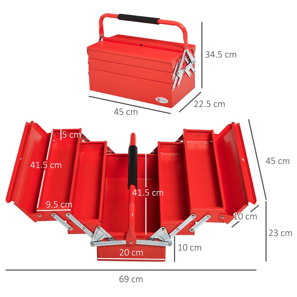 Red Metal Tool Box