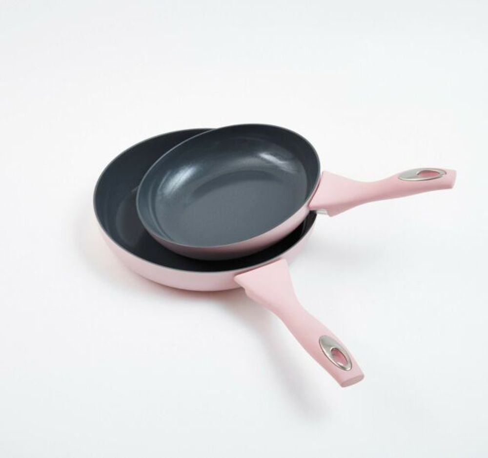 5 Piece Non-Stick Ceramic Pan Set Blush Pink