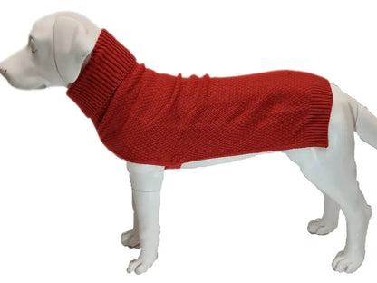 Tuck Stitch Pet Jumper Burnt Orange