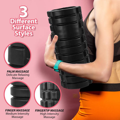 Black Yoga Foam Roller