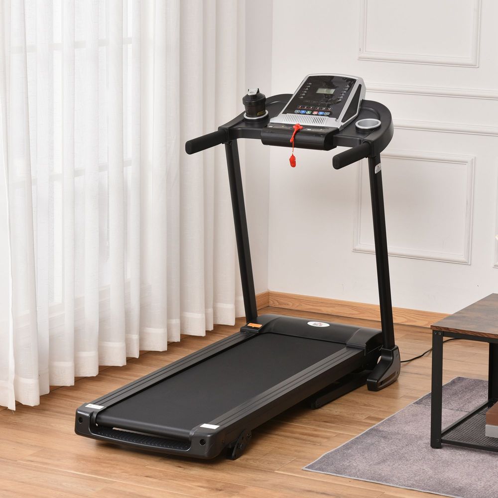 Folding Electric Treadmill: 12km/h, LED Display