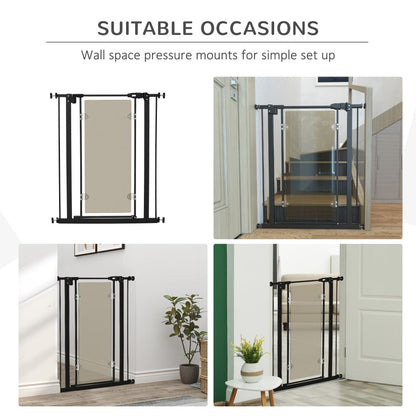 Dog Stair Gate With Acrylic Panel