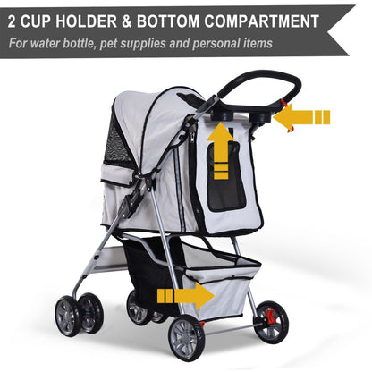 Pet Stroller Grey