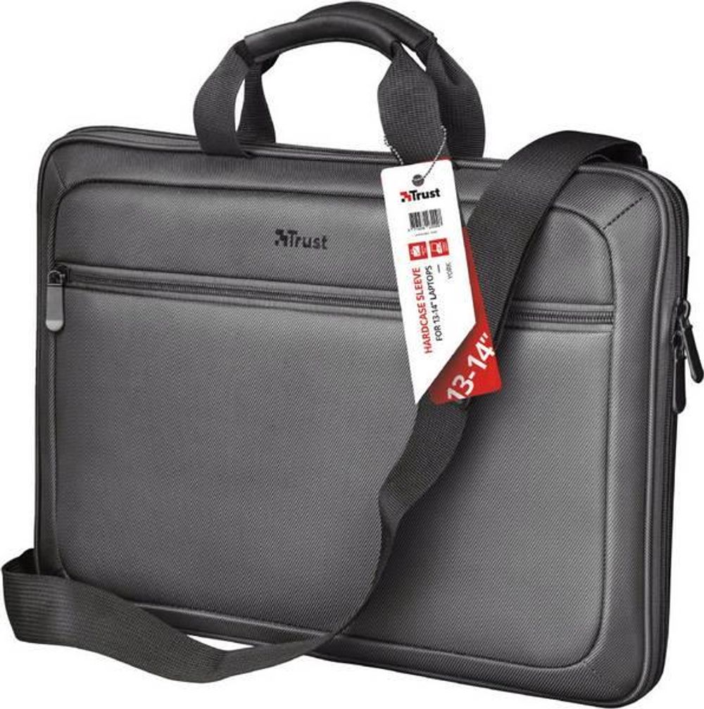 13-14” Laptop Shoulder Bag Black