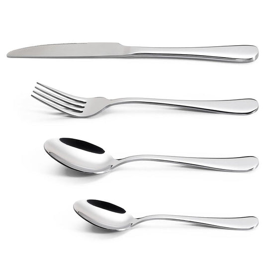 Flatware Cutlery Dinner Set Stainless Steel x24