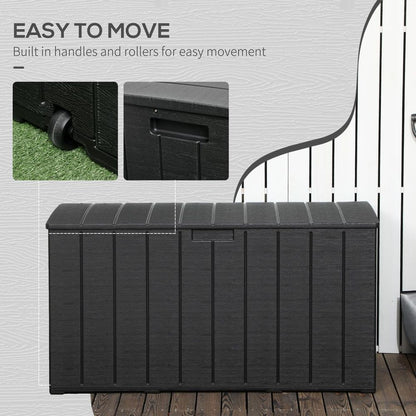 Outdoor Garden Storage Box in Black