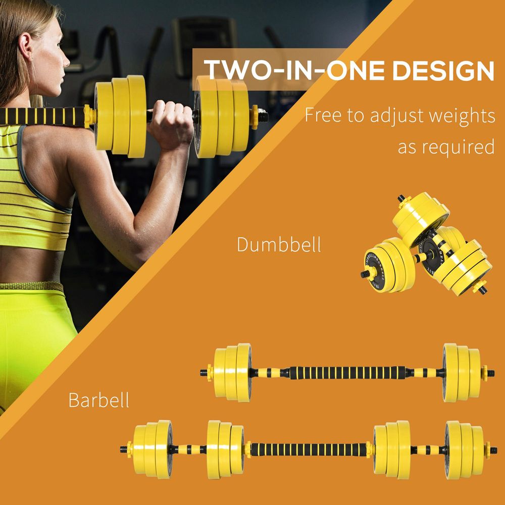 Dumbbells Set With Plate Bar 25kg