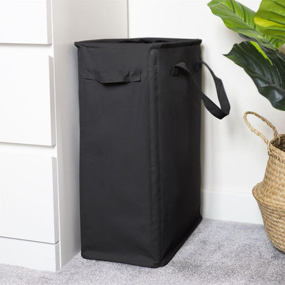 Laundry Basket with Handles 45L Black