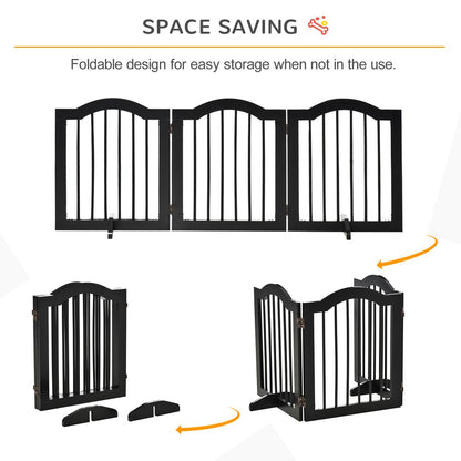 3 Panel Wooden Dog Gate