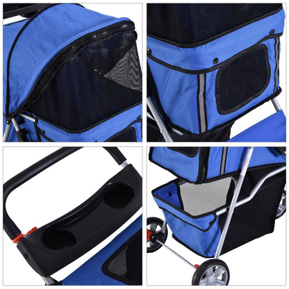 Pet Stroller Blue