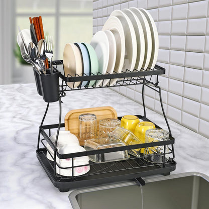 2 Tier Detachable Dish Rack